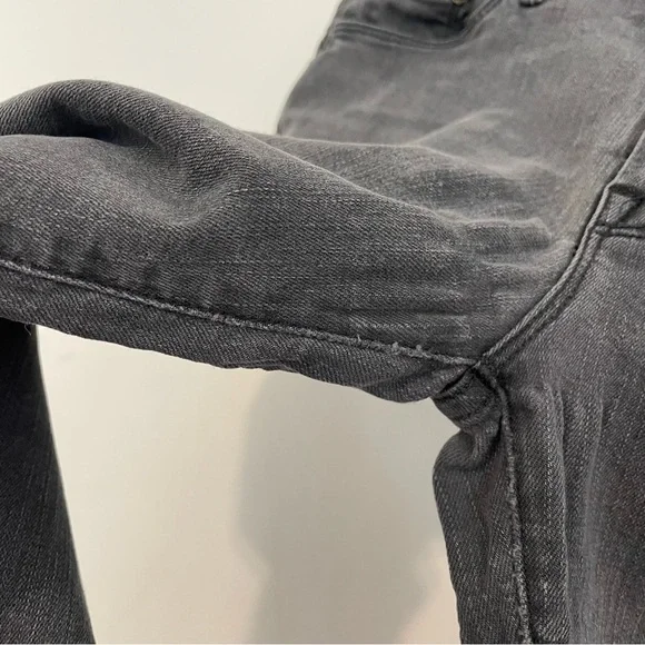 MOTHER DENIM High Waisted Looker Ankle Fray Gray High Rise Cropped Skinny Jeans - Picture 8 of 16